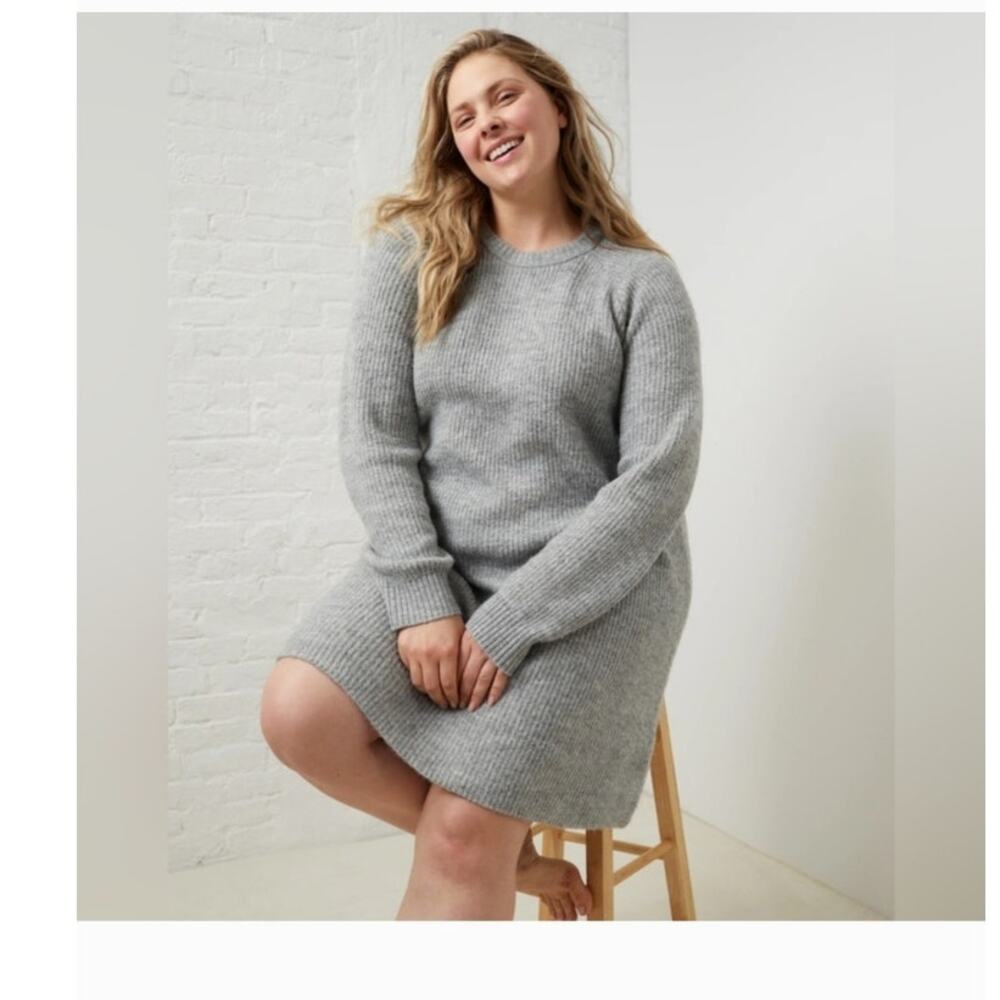 Upwest Sweater Dress Size Small Gray New